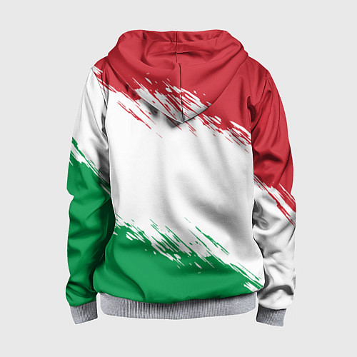 Детская толстовка на молнии MADE IN ITALY / 3D-Меланж – фото 2