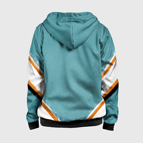 Детская толстовка на молнии Sharks NHL / 3D-Черный – фото 2