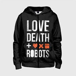 Детская толстовка на молнии Love Death Robots