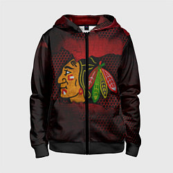 Толстовка на молнии детская CHICAGO NHL, цвет: 3D-черный