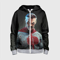 Толстовка на молнии детская Омнимен, цвет: 3D-меланж