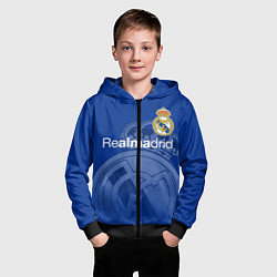 Толстовка на молнии детская REAL MADRID РЕАЛ МАДРИД, цвет: 3D-черный — фото 2