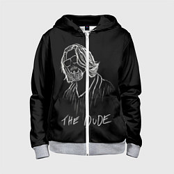 Толстовка на молнии детская THE DUDE Большой Лебовски, цвет: 3D-меланж
