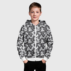 Толстовка на молнии детская Шахматист, цвет: 3D-белый — фото 2