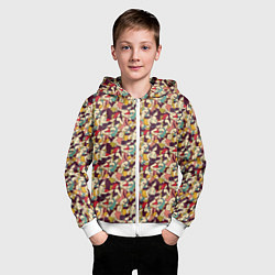 Толстовка на молнии детская Марафон, цвет: 3D-белый — фото 2