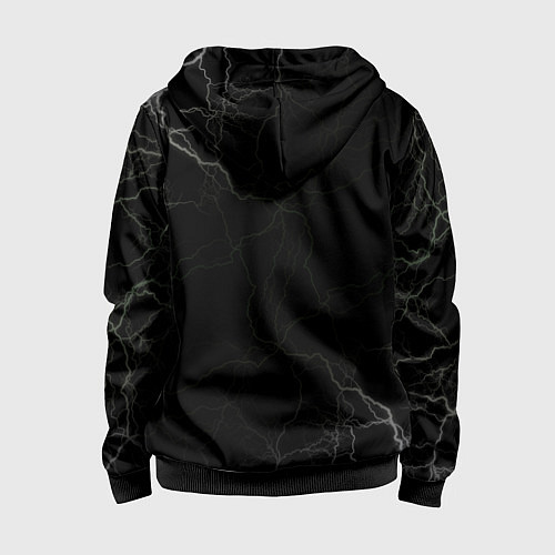 Детская толстовка на молнии Odin / 3D-Черный – фото 2