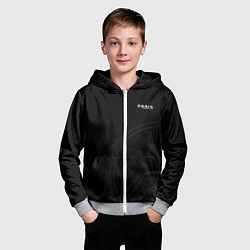 Толстовка на молнии детская PSG Core Big Logo Black New 202223, цвет: 3D-меланж — фото 2