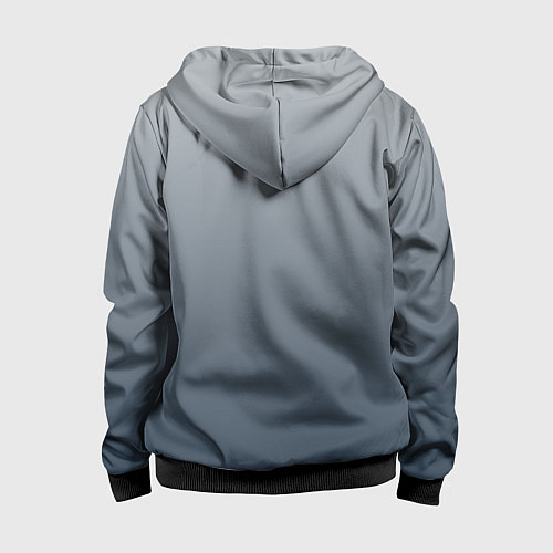 Детская толстовка на молнии GRADIENT 50 SHADES OF GREY / 3D-Черный – фото 2