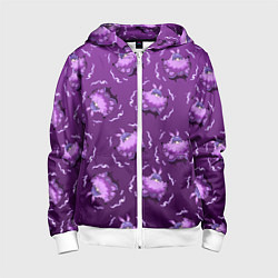 Толстовка на молнии детская БААЛ BAAL ГЕНШИН, цвет: 3D-белый