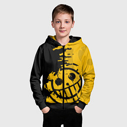 Толстовка на молнии детская ONE PIECE PIRATES ПИРАТЫ, цвет: 3D-черный — фото 2