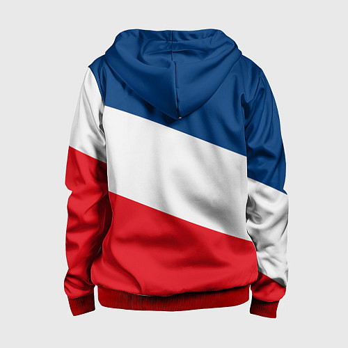 Детская толстовка на молнии Paris Saint-Germain FC / 3D-Красный – фото 2