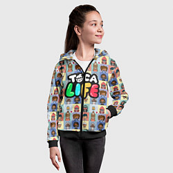 Толстовка на молнии детская Toca Life, цвет: 3D-черный — фото 2