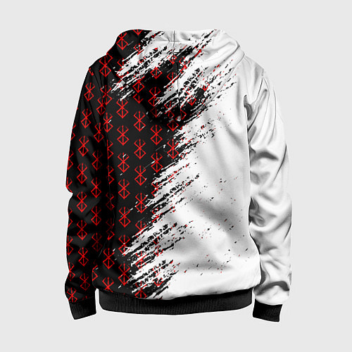 Детская толстовка на молнии Berserk Anime / 3D-Черный – фото 2