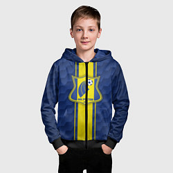 Толстовка на молнии детская ФК Ростов, цвет: 3D-черный — фото 2