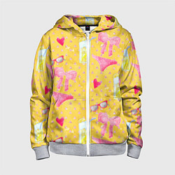Толстовка на молнии детская Женские летние штучки, цвет: 3D-меланж