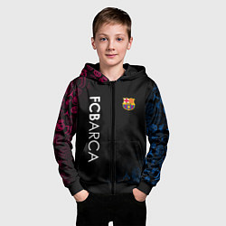 Толстовка на молнии детская FC BARCA CHEMPION, цвет: 3D-черный — фото 2