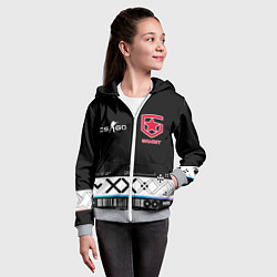 Толстовка на молнии детская GAMBIT CS:GO Printstream, цвет: 3D-меланж — фото 2