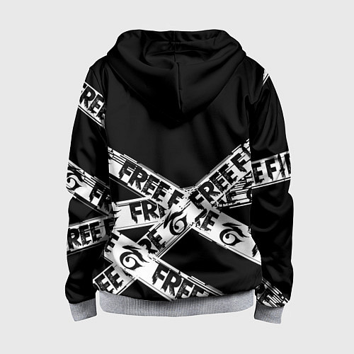 Детская толстовка на молнии GARENA FREE FIRE OFF CYBER LINE STYLE / 3D-Меланж – фото 2