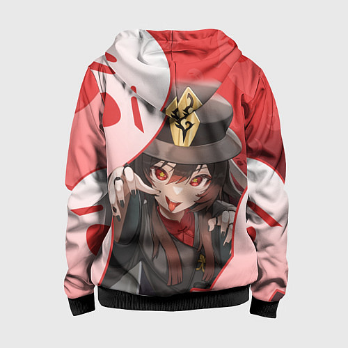 Детская толстовка на молнии ХУ ТАО С ПРИЗРАКАМИ / 3D-Черный – фото 2