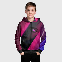 Толстовка на молнии детская Jinx Arcane League of Legends, цвет: 3D-черный — фото 2
