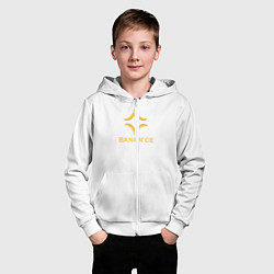 Толстовка на молнии детская Crypto banana, цвет: 3D-белый — фото 2