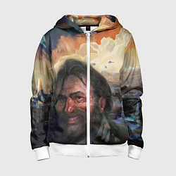 Детская толстовка на молнии Disco Elysium Harrier Du Bois