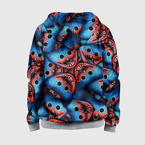 Детская толстовка на молнии ЛИЦО ХАГИ ВАГИ, POPPY PLAYTIME / 3D-Меланж – фото 2