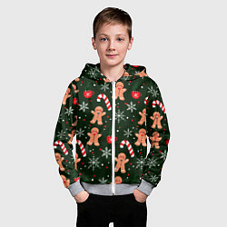 Толстовка на молнии детская НОВЫЙ ГОД 2022 АТМОСФЕРА, цвет: 3D-меланж — фото 2