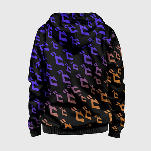 Детская толстовка на молнии JOJOS BIZARRE ADVENTURE PATTERN / 3D-Черный – фото 2