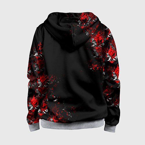 Детская толстовка на молнии КИБЕРПАНК 2077 SAMURAI CYBERPUNK 2077 / 3D-Меланж – фото 2