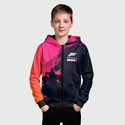 Толстовка на молнии детская Форза Хорайзен 5 Forza Horizon 5, цвет: 3D-черный — фото 2