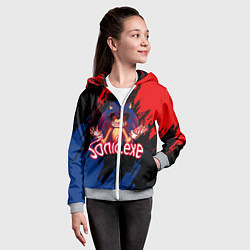 Толстовка на молнии детская Sonic Exe Супер ИГРА!, цвет: 3D-меланж — фото 2