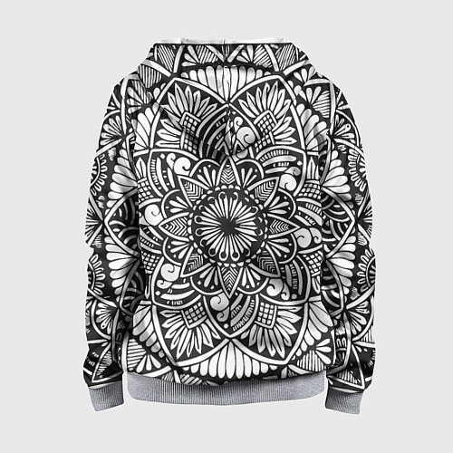 Детская толстовка на молнии Мандала 2028-1 / 3D-Меланж – фото 2
