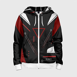 Толстовка на молнии детская Сайрекс Сyrex CS GO, цвет: 3D-белый