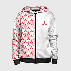 Детская толстовка на молнии Mitsubishi Mini logo Half pattern