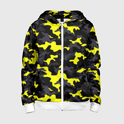 Детская толстовка на молнии Black Camo