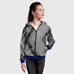 Толстовка на молнии детская Infinity Autosport, цвет: 3D-синий — фото 2