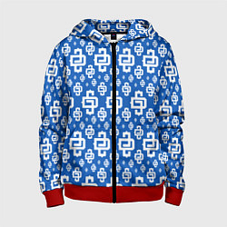 Детская толстовка на молнии Blue Pattern Dope Camo Dope Street Market