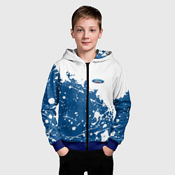 Толстовка на молнии детская Ford форд, цвет: 3D-синий — фото 2