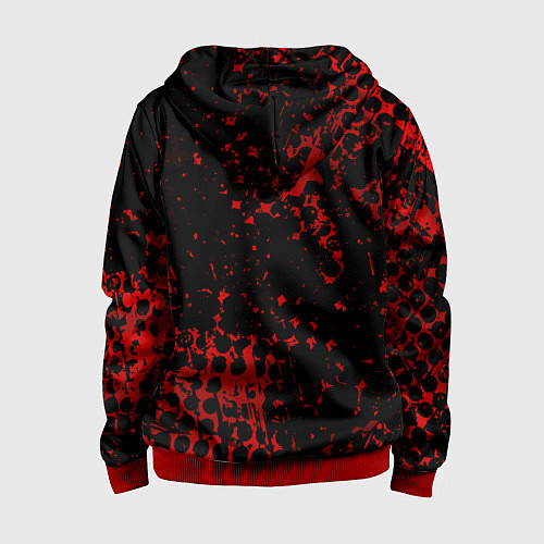 Детская толстовка на молнии LEXUS ЛЕКСУС ГРАНЖ / 3D-Красный – фото 2