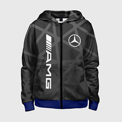Толстовка на молнии детская MERCEDES - BENZ МЕРСЕДЕС, цвет: 3D-синий