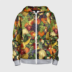 Детская толстовка на молнии Вкусные Летние Фрукты