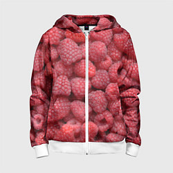 Детская толстовка на молнии Малина - ягоды