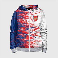 Детская толстовка на молнии Arsenal fc арсенал фк texture