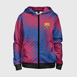 Детская толстовка на молнии Fc barcelona барселона fc абстракция