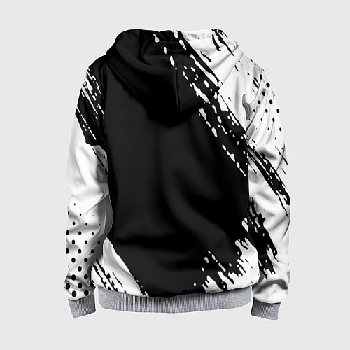 Детская толстовка на молнии Fc juventus фс ювентус / 3D-Меланж – фото 2