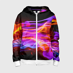 Детская толстовка на молнии Abstract colorful waves