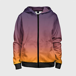 Детская толстовка на молнии Sunset Gradient