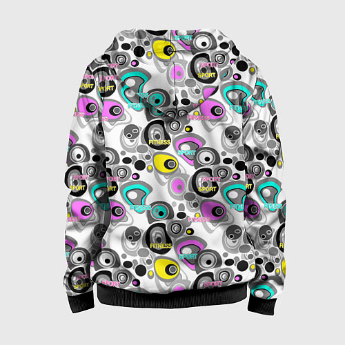 Детская толстовка на молнии Sport and fitness / 3D-Черный – фото 2