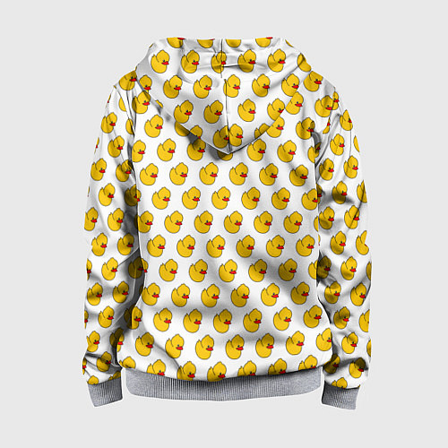 Детская толстовка на молнии Ути белый / 3D-Меланж – фото 2